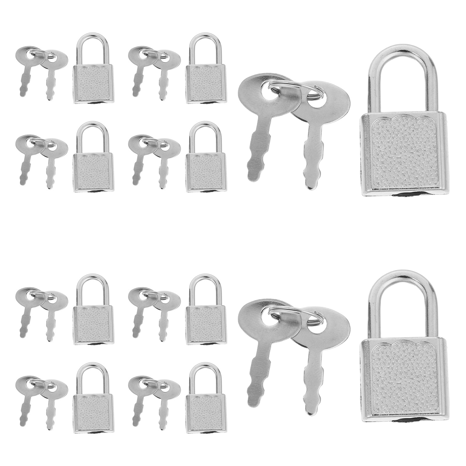 10Sets Mini Pirate Lock Key Co - Backpack Lock Combo 评论和价格